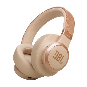 JBL Live 770NC Bluetooth fejhallgató, bézs