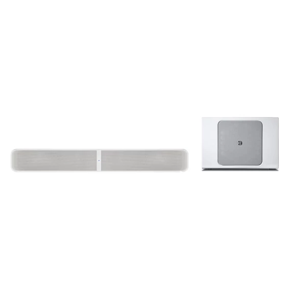 Bluesound PULSE SOUNDBAR+ + PULSE SUB+ szett, fehér