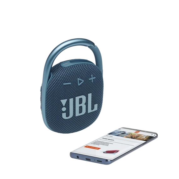 JBL Clip 4 hordozható Bluetooth hangszóró, kék