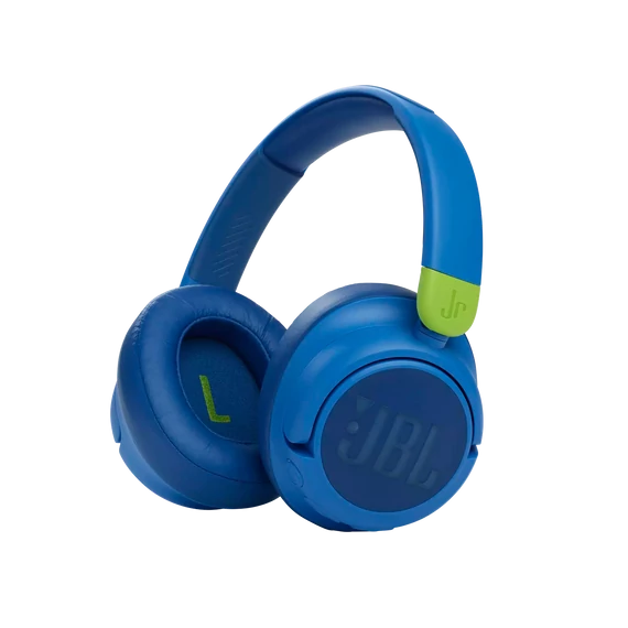JBL JR460NC bluetooth-os, zajszűrős fejhallgató, kék