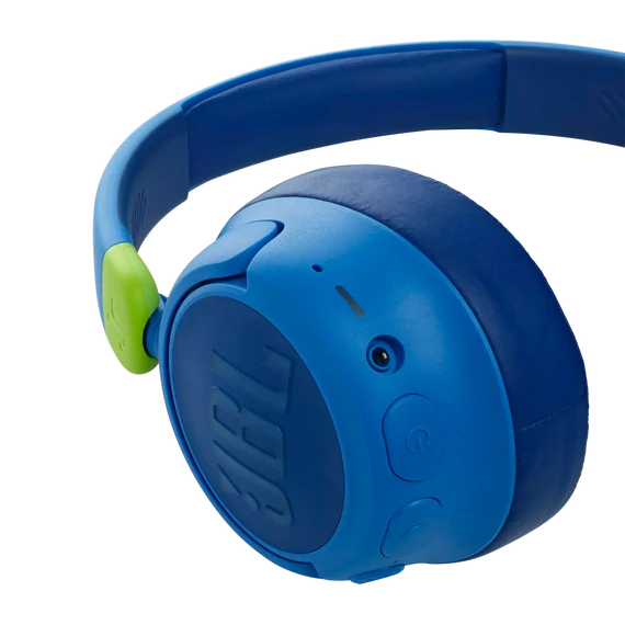 JBL JR460NC bluetooth-os, zajszűrős fejhallgató, kék