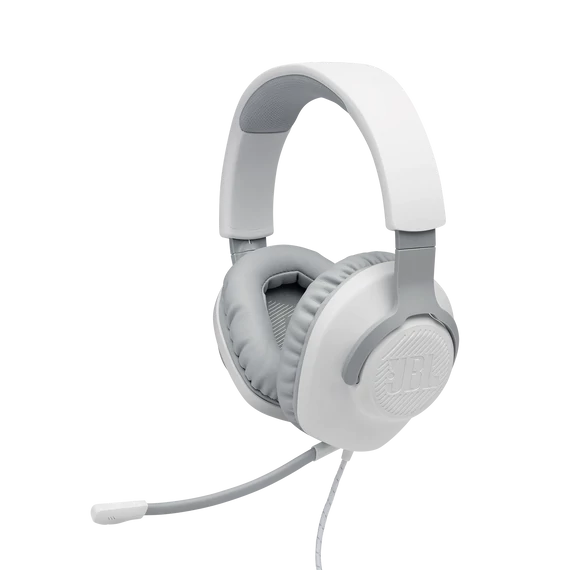 JBL Quantum 100  Gamer fejhallgató, fehér
