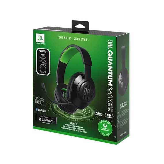JBL Quantum 360X Gamer Vezeték nélküli fejhallgató Xbox-hoz