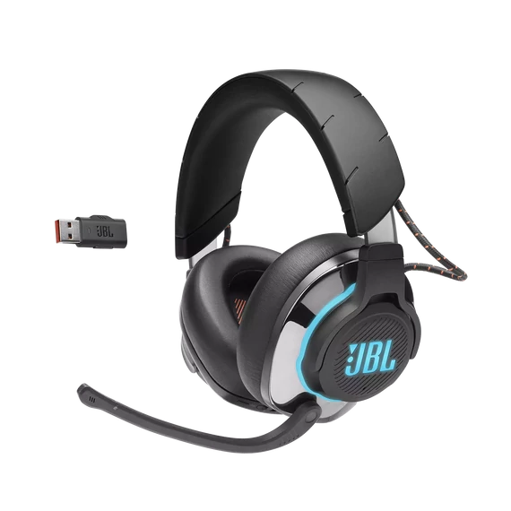 JBL Quantum 810 Gamer, zajszűrős, vezeték nélküli fejhallgató, fekete