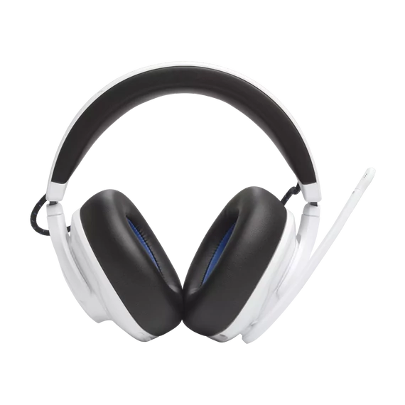 JBL Quantum 910P Gamer, zajszűrős, vezeték nélküli fejhallgató, fehér/kék