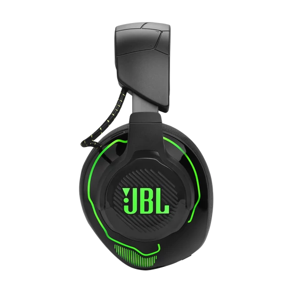 JBL Quantum 910X Gamer, zajszűrős, vezeték nélküli fejhallgató, fekete/zöld