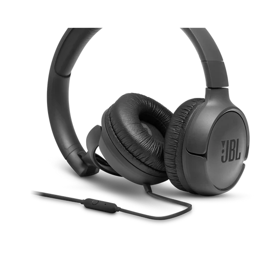 JBL T500 fejhallgató, fekete