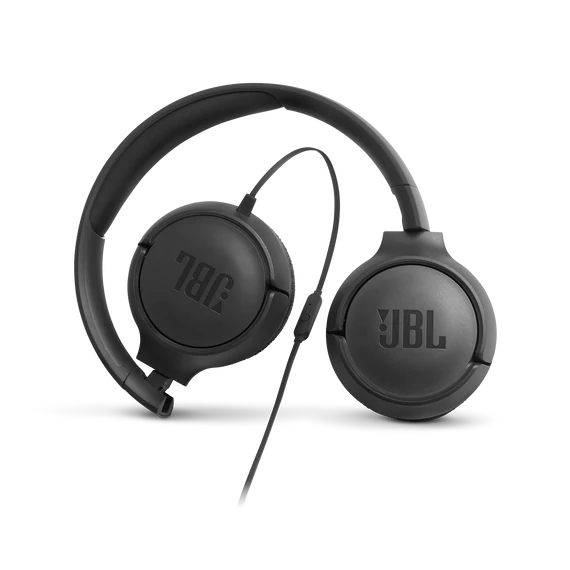 JBL T500 fejhallgató, fekete