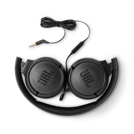 JBL T500 fejhallgató, fekete