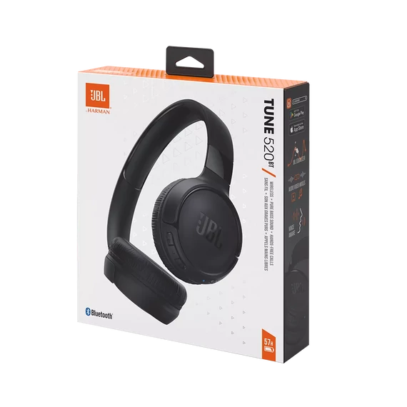 JBL Tune 525BT bluetooth-os fejhallgató, fekete