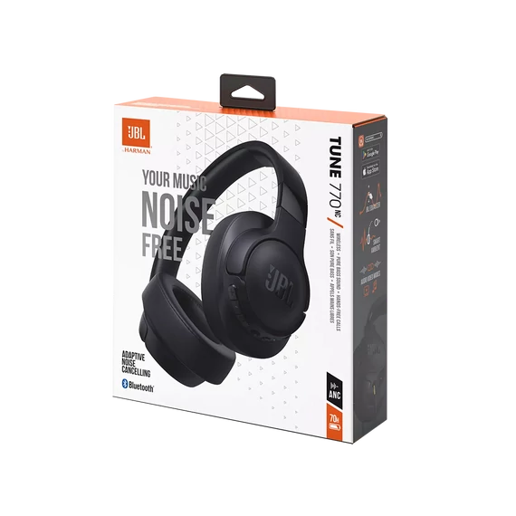 JBL Tune 770NC bluetooth-os, zajszűrős fejhallgató, fekete