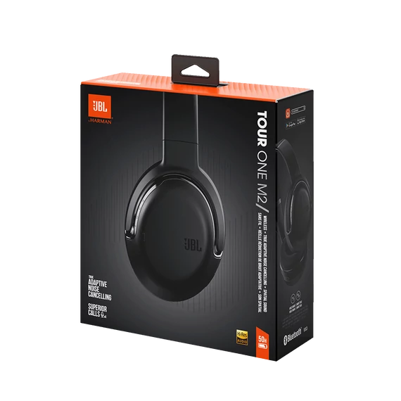 JBL Tour One M2 bluetooth-os, zajszűrős fejhallgató, fekete