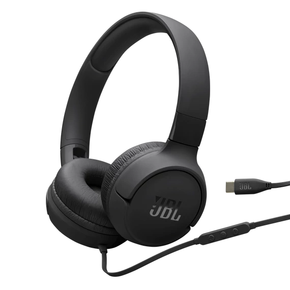 JBL Tune 520C USB-C fejhallgató, fekete