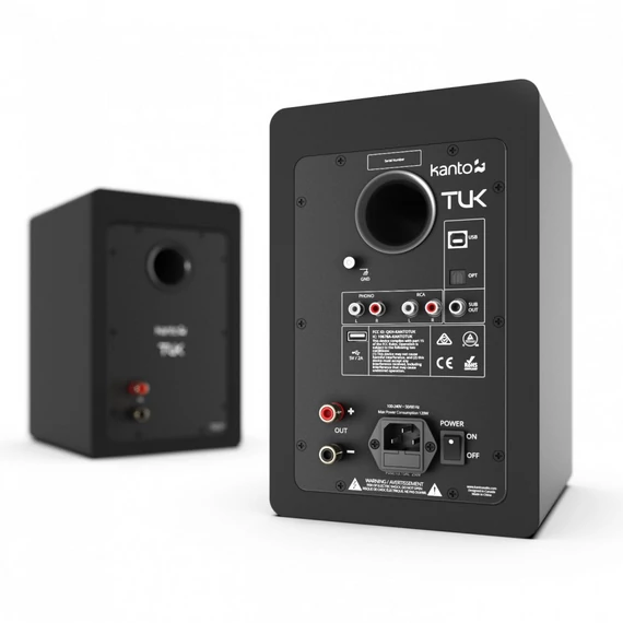 Kanto Audio Tuk Aktív Bluetooth hangfal, matt fekete