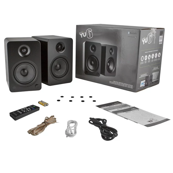 Kanto Audio YU6 Aktív Bluetooth hangfal, matt fekete