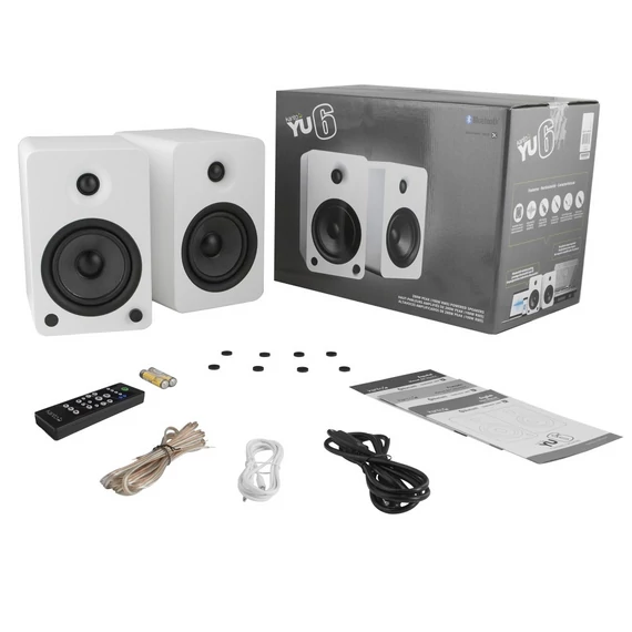 Kanto Audio YU6 Aktív Bluetooth hangfal, matt fehér