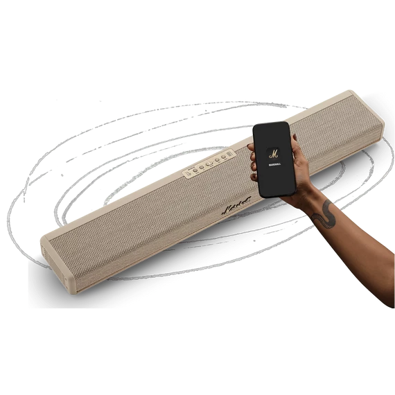 Marshall Heston 60 - Bluetooth Soundbar, krém