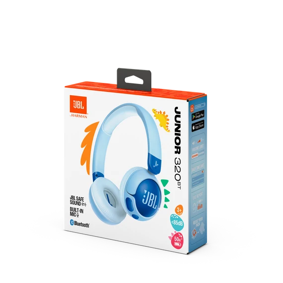 JBL Junior 320BT bluetooth-os fejhallgató, kék