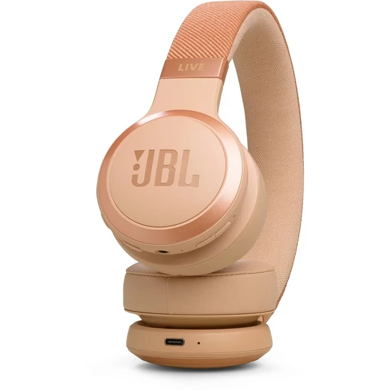 JBL Live 670NC Bluetooth fejhallgató, homok
