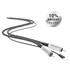 NorStone Jura RCA Grounded ezüstözött audio összekötő kábel, 0.6 méter